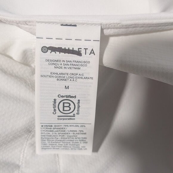 Athleta | Exhilarate Crop Tee In White (A-C cup) - Picture 10 of 12